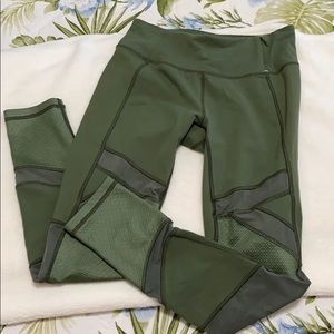 Calia army green leggings- worn once !